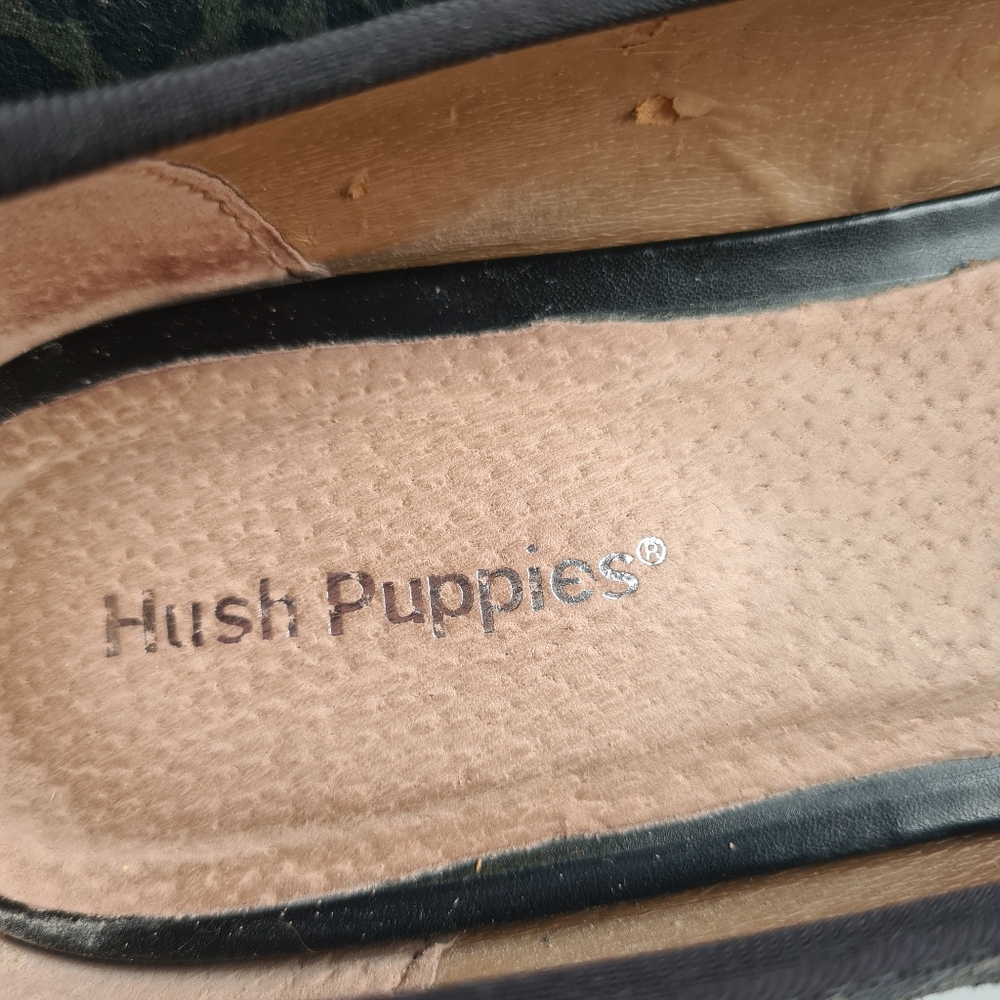 Hush Puppies Size 9 Animal Print Leather Ballet Flats Shoes - Picture 8 of 14